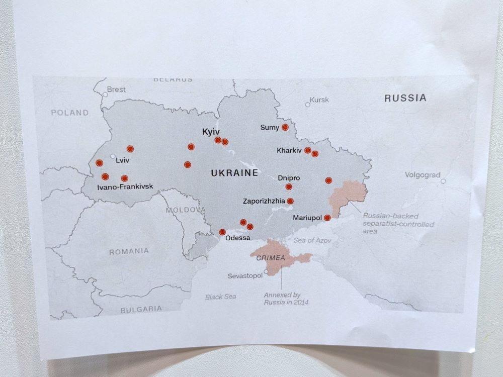 ウクライナの地図